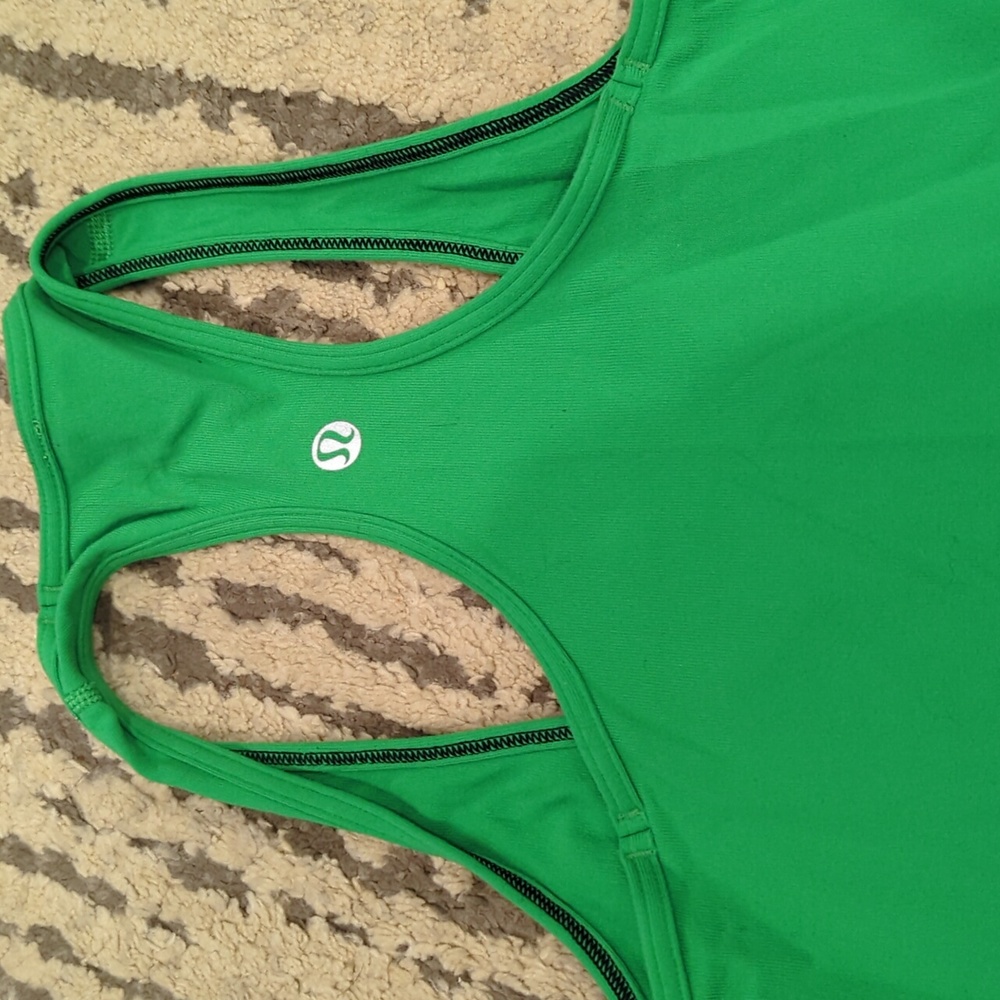 Lululemon Cool Racerback Green Bean like new - Picture 11 of 11